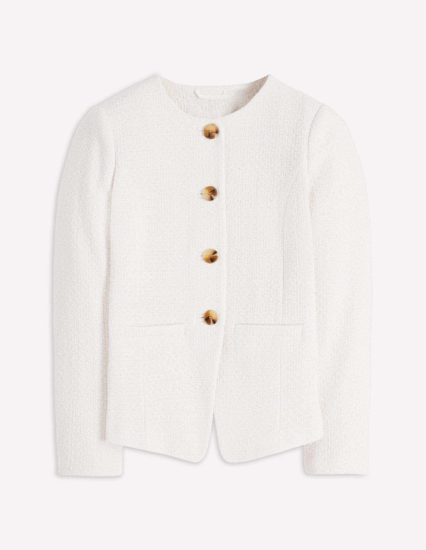 Hampstead Textured Blazer-Cream Texture