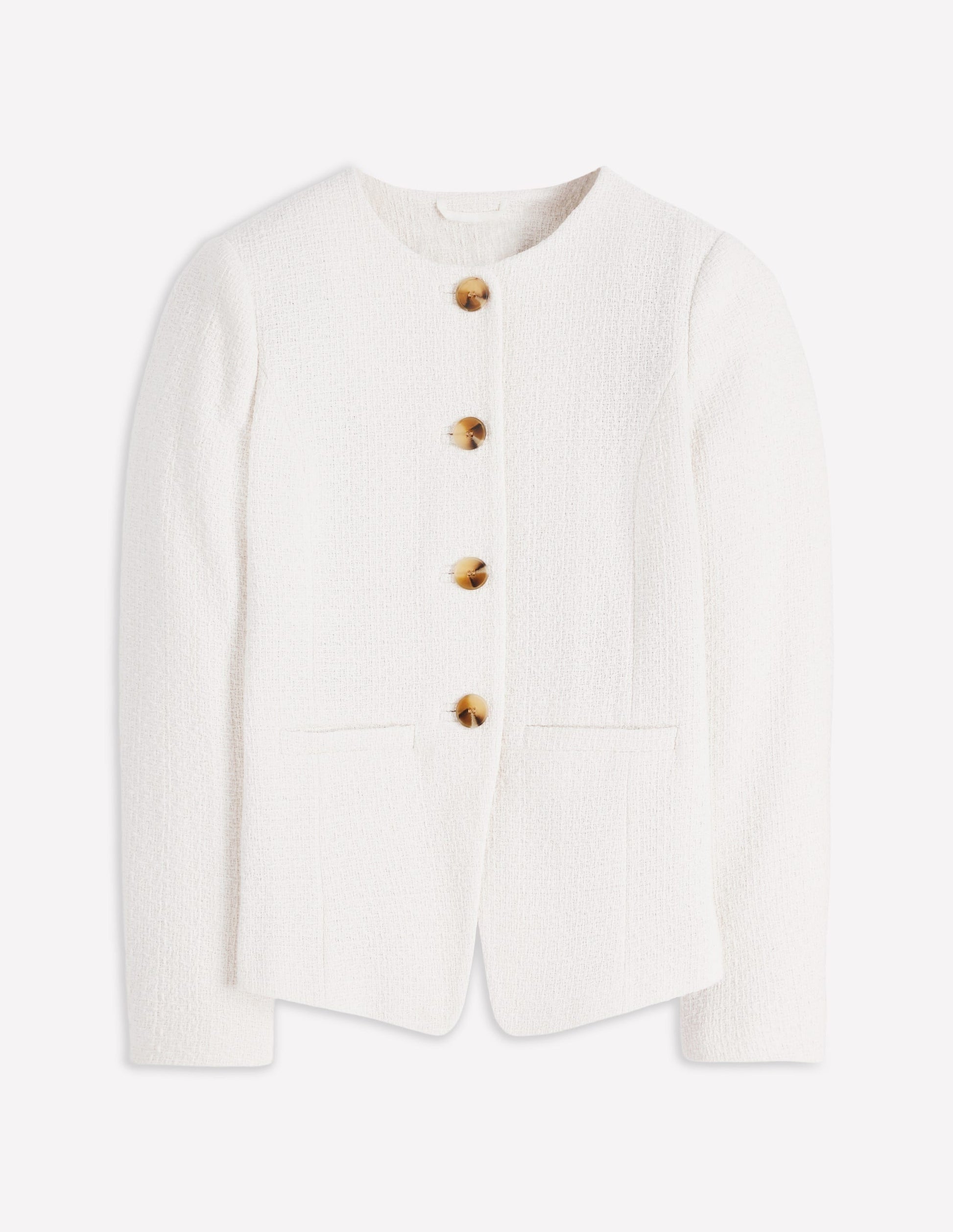 Hampstead Textured Blazer-Cream Texture-7