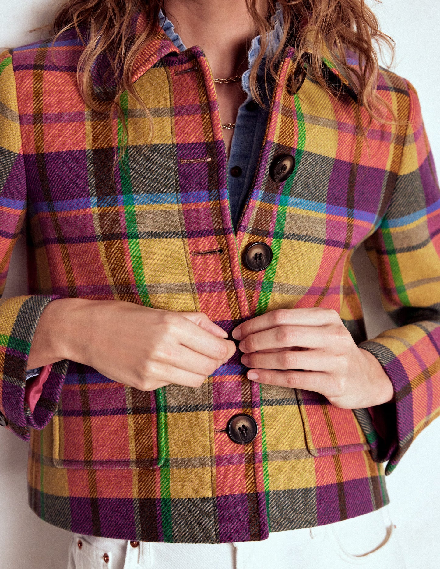 Knightsbridge Wool Jacket-Multi Check