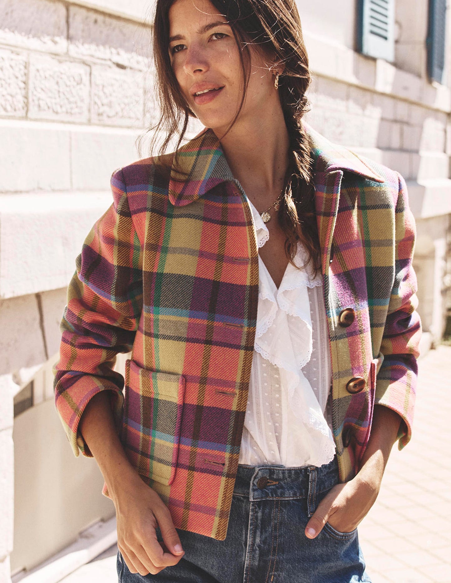 Knightsbridge Wool Jacket-Multi Check
