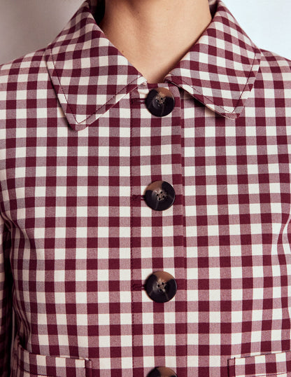 Knightsbridge Gingham Jacket-Chestnut Gingham-2