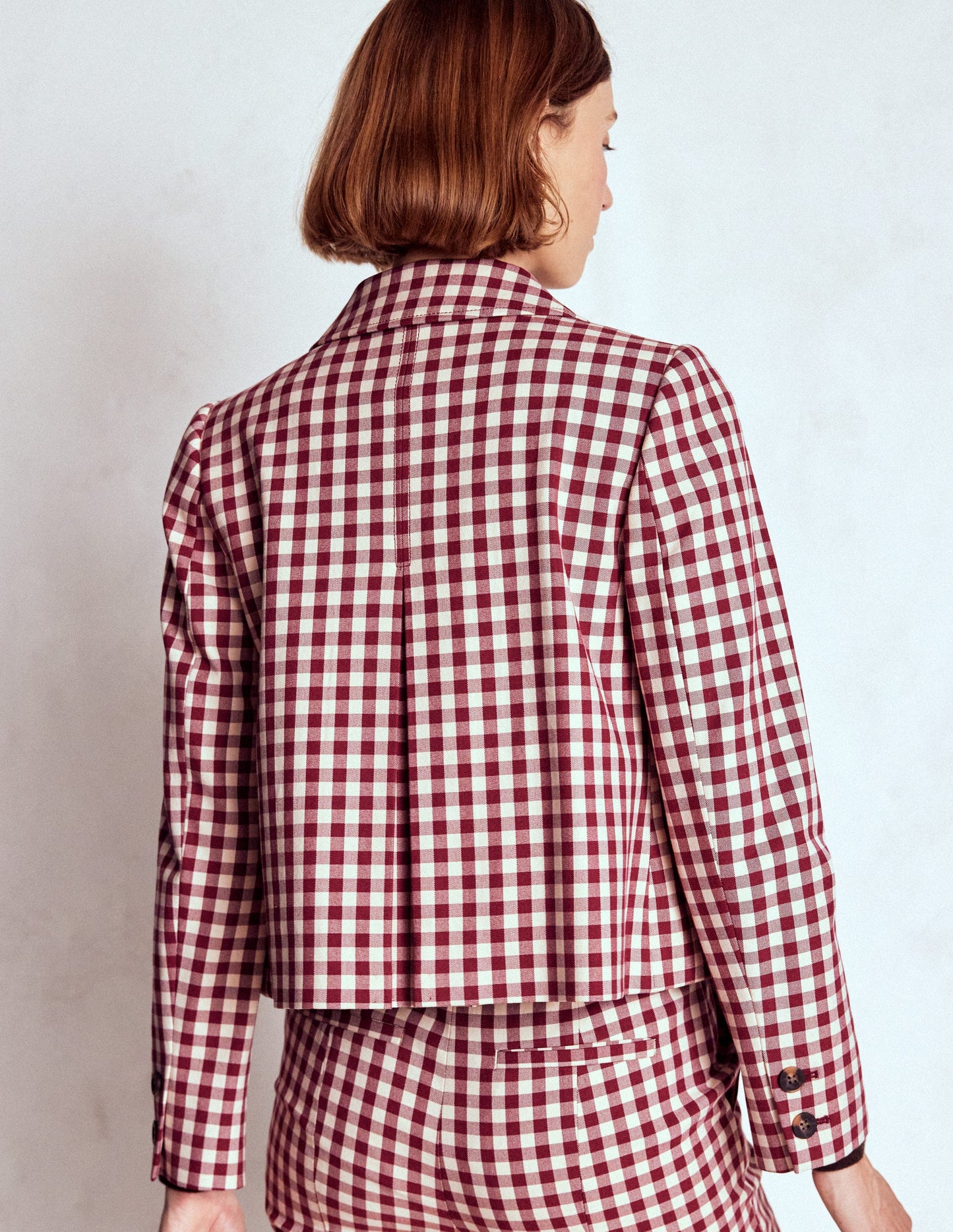 Knightsbridge Gingham Jacket-Chestnut Gingham