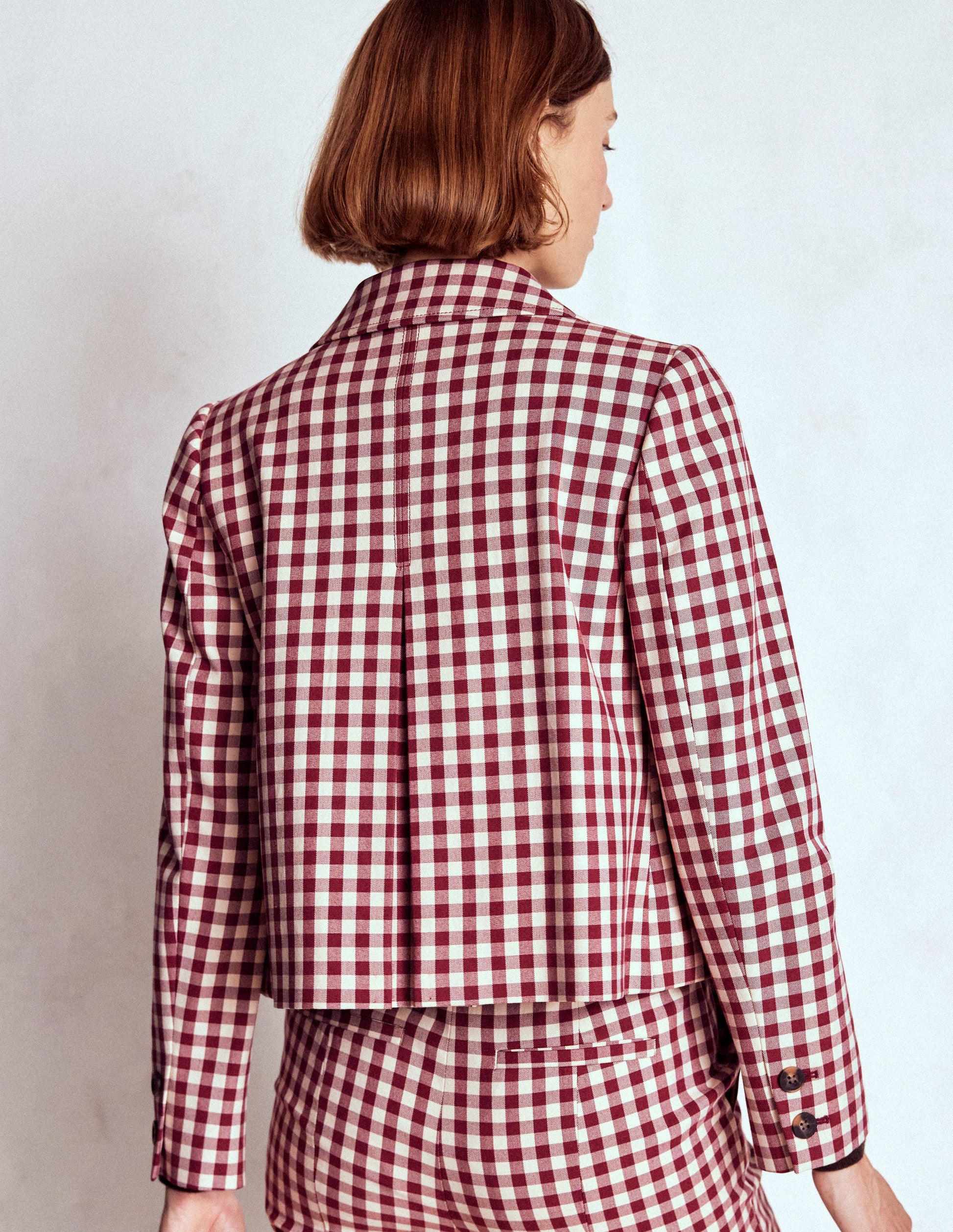 Knightsbridge Gingham Jacket-Chestnut Gingham-3