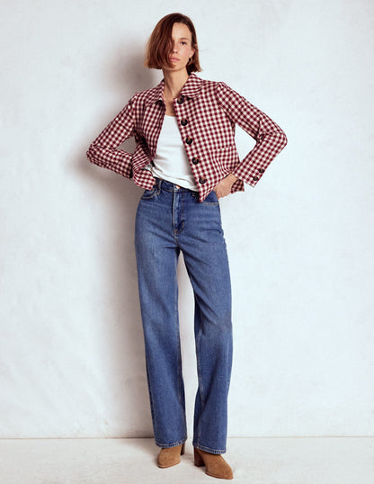 Knightsbridge Gingham Jacket-Chestnut Gingham-7