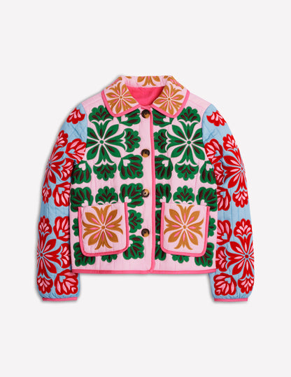 Fitzrovia Embroidered Jacket-Multi Applique-6