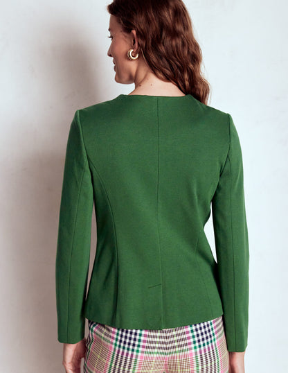 Hampstead Ponte Twill Blazer-Hunter Green-3