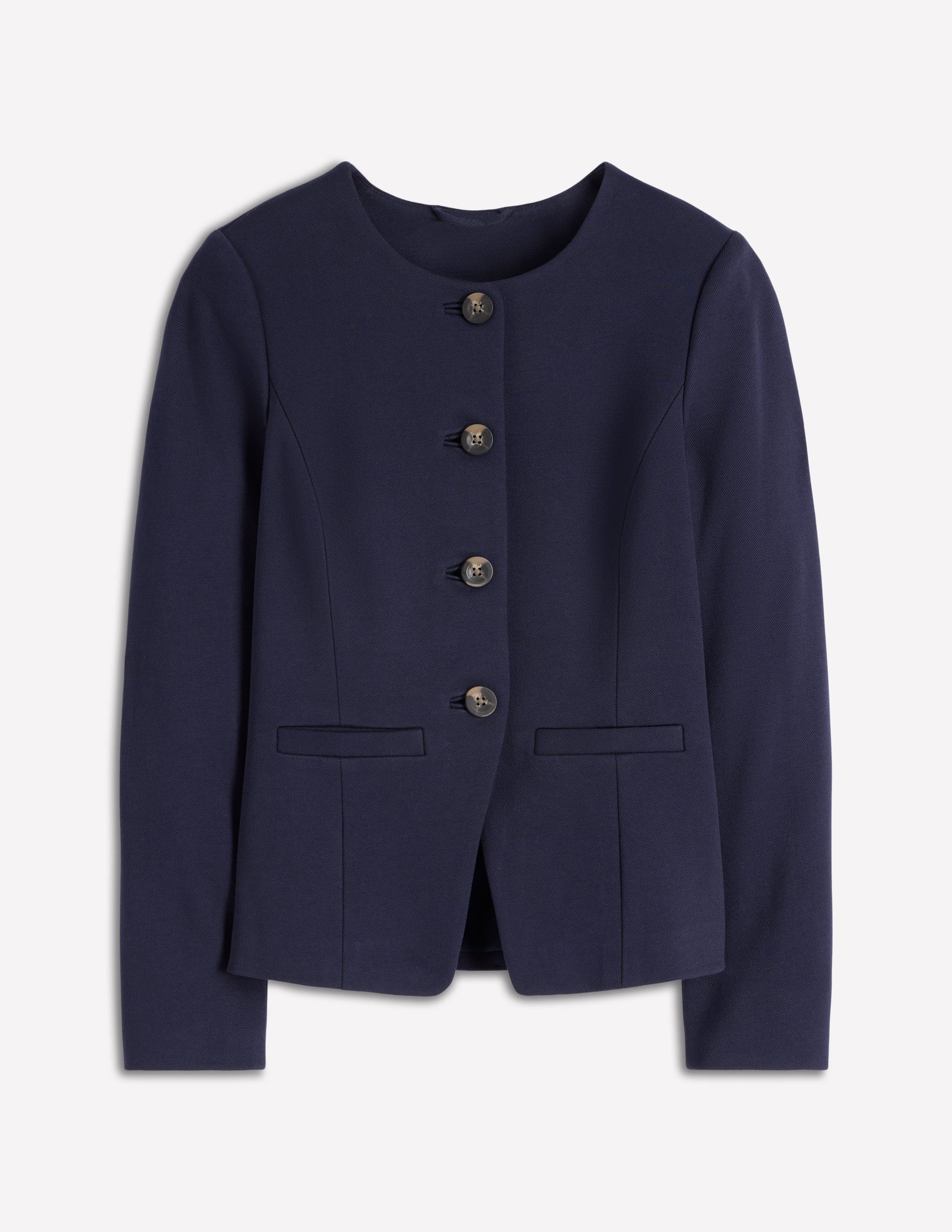 Hampstead Ponte Twill Blazer-Navy-6