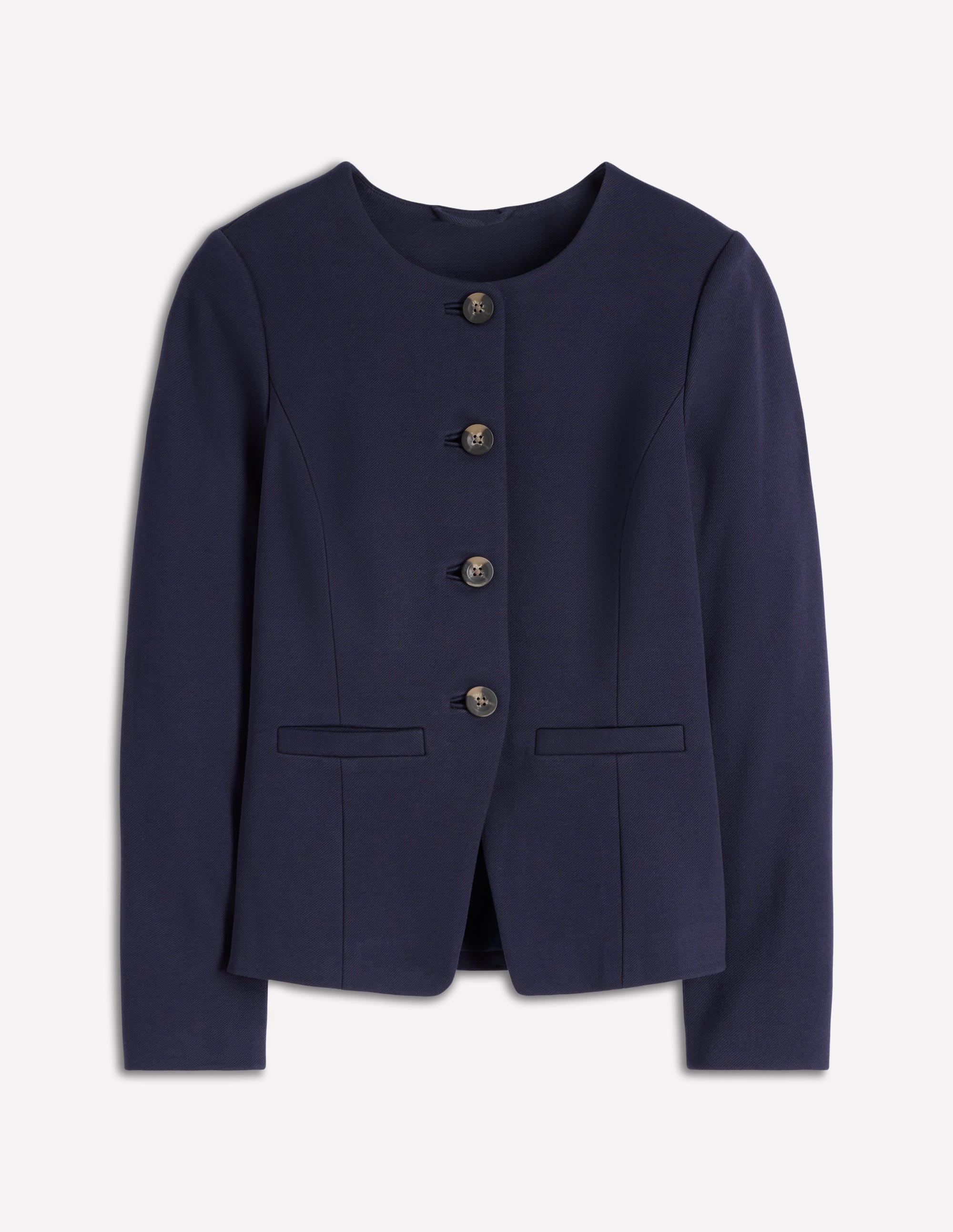 Hampstead Ponte Twill Blazer-Navy - Image 6