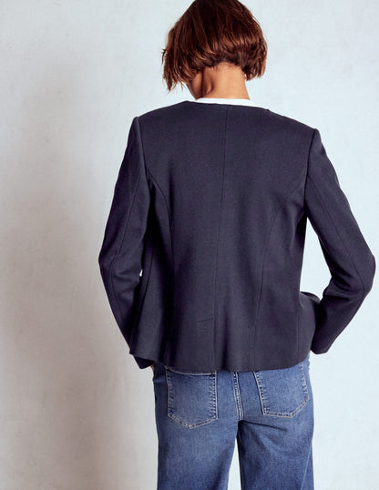 Hampstead Ponte Twill Blazer-Navy-2