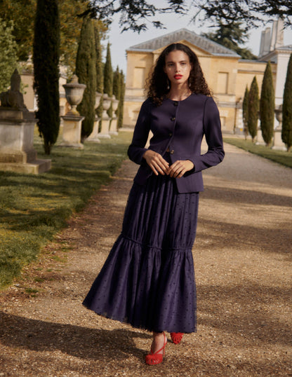 Hampstead Ponte Twill Blazer-Navy-5