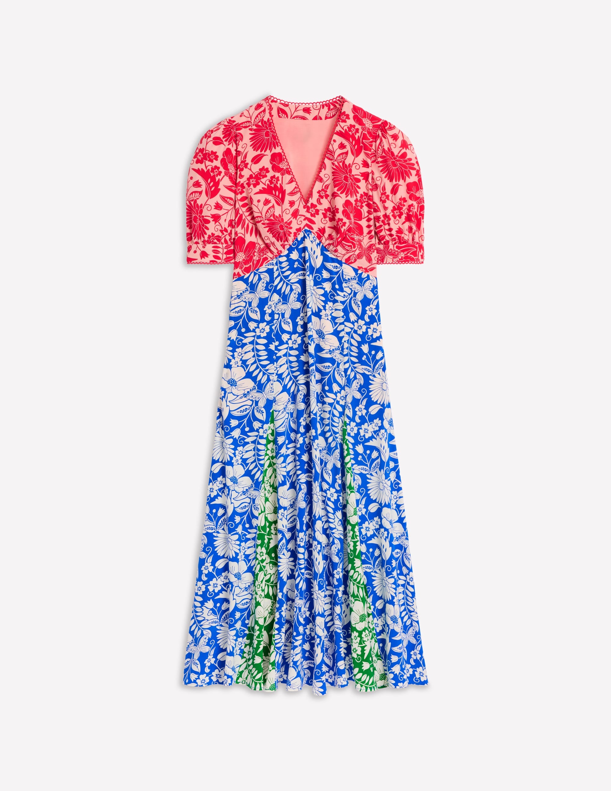 Rosie Godet Tea Dress-Multi, Wildflower Trail - Image 6