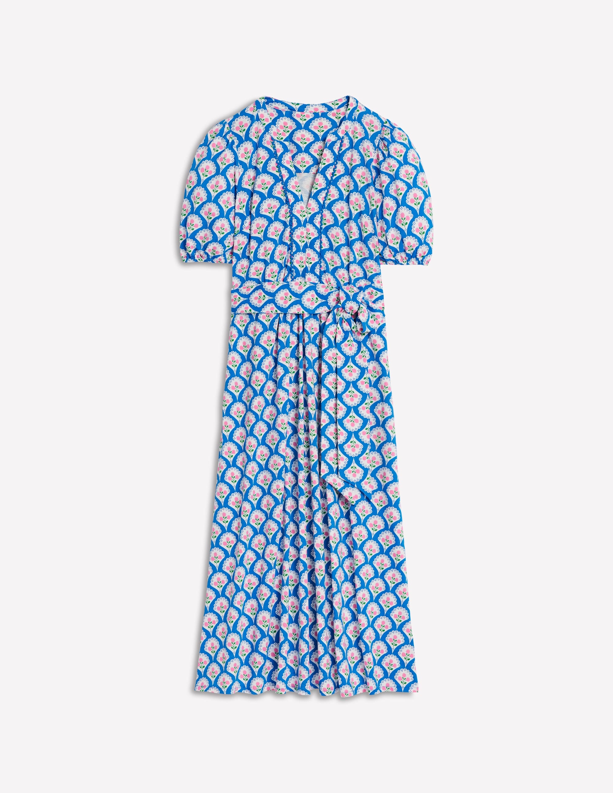 boden trim detail jersey midi dress Brand New Boden Trim Detail Jersey Midi Dress Rich Emerald Wildflower Sprig Sz 8