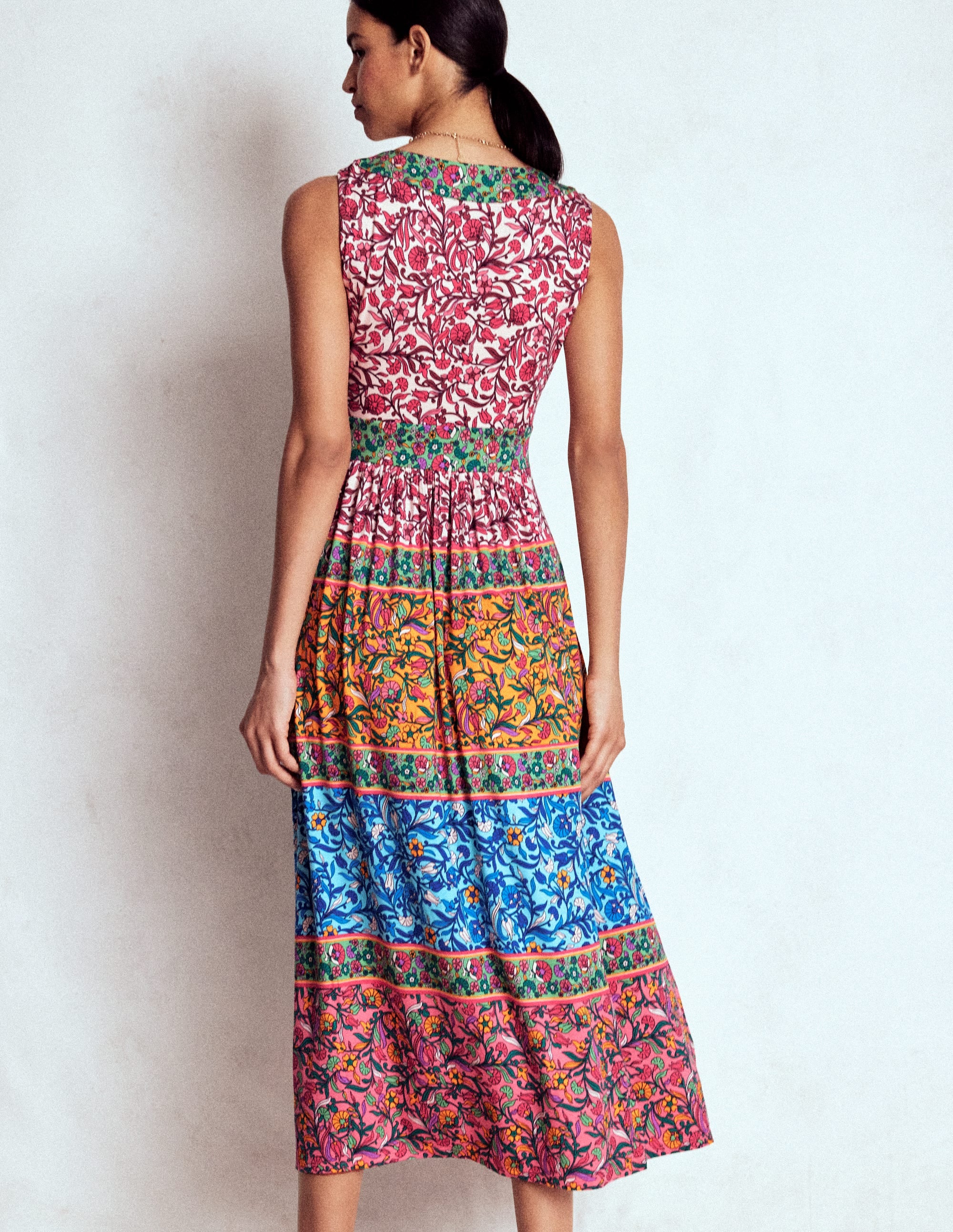 Olympia Jersey Maxi Dress-Multi, Enchanting Vine - Image 3