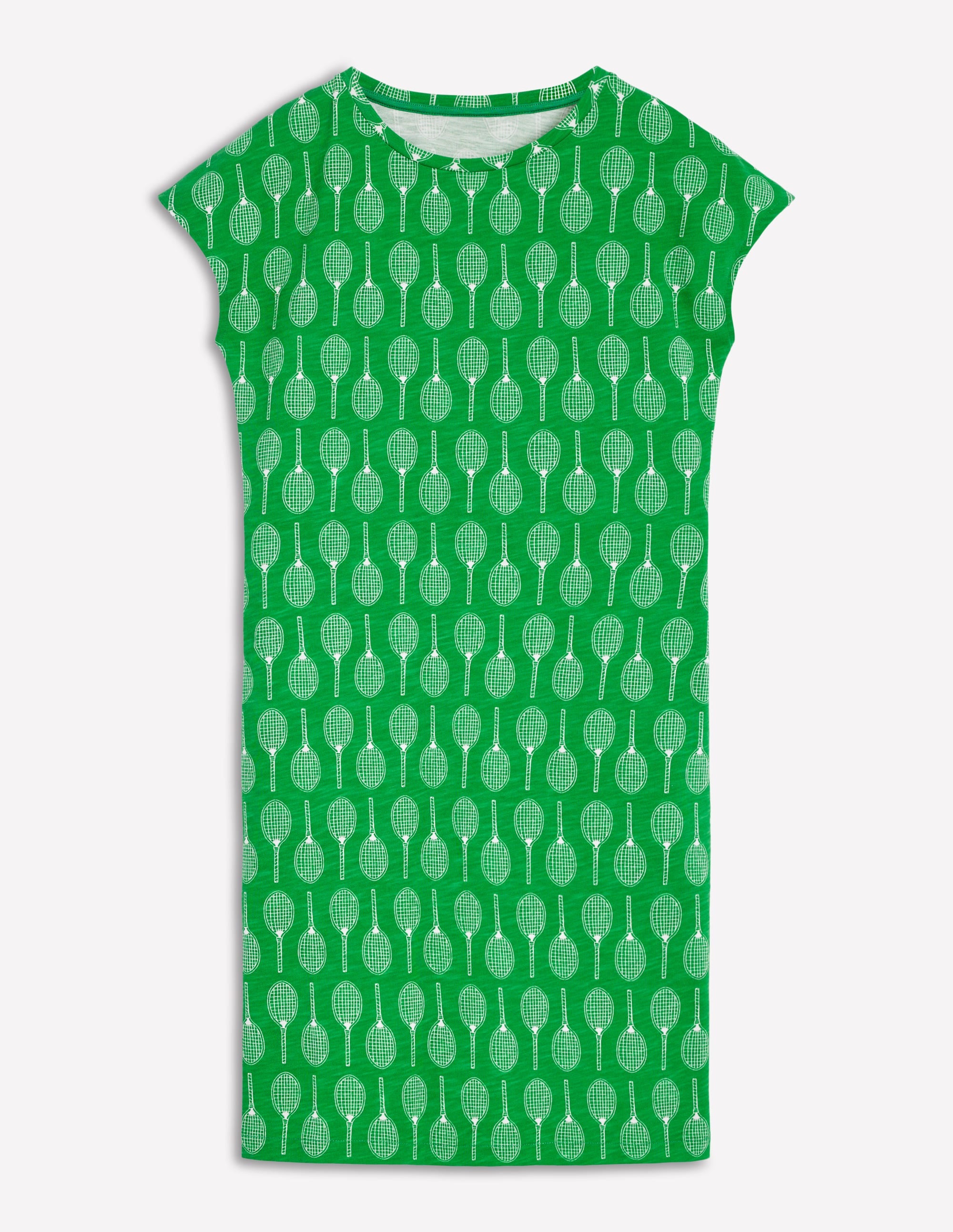 Leah Jersey T-shirt Dress-Rich Emerald, Tennis - Image 5