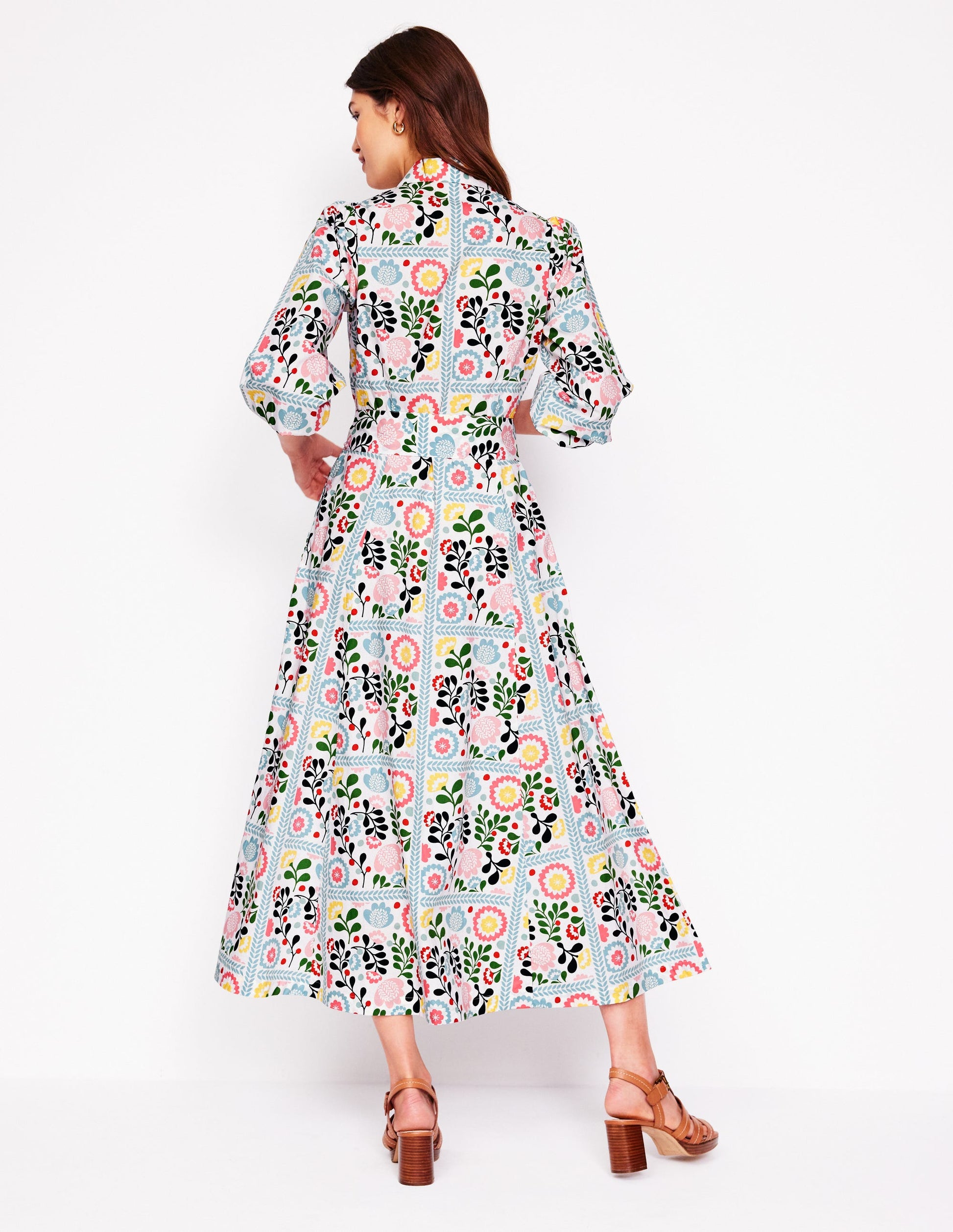 Clara Cotton Shirt Dress-Multi, Walled Garden | Boden UK Clara Cotton Shirt Dress-Multi, Walled Garden | Boden UK