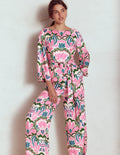 Kimono Sleeve Jumpsuit-Meadowsweet Pink, Freesia