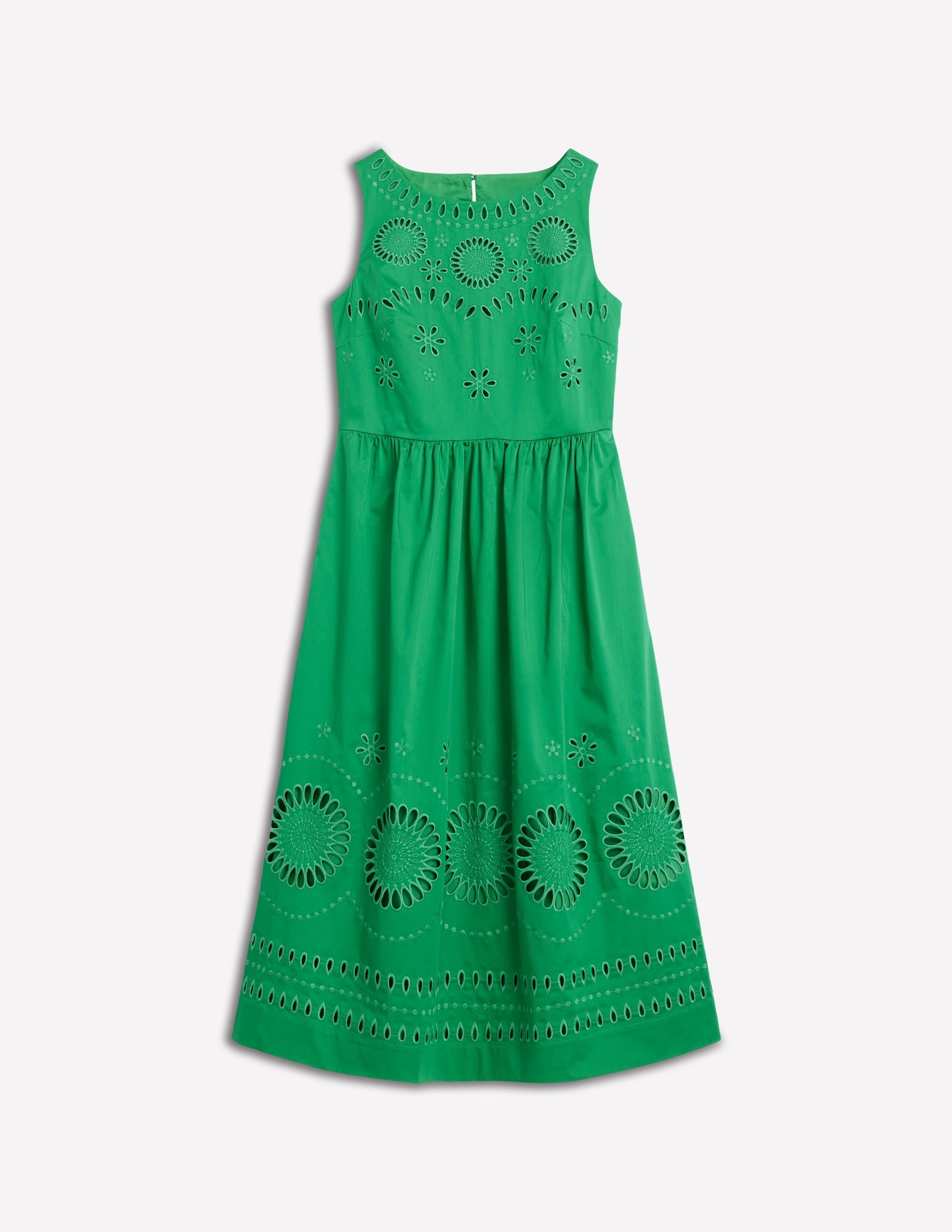 Lauren Broderie Midi Dress-Rich Emerald, Broderie - Image 7