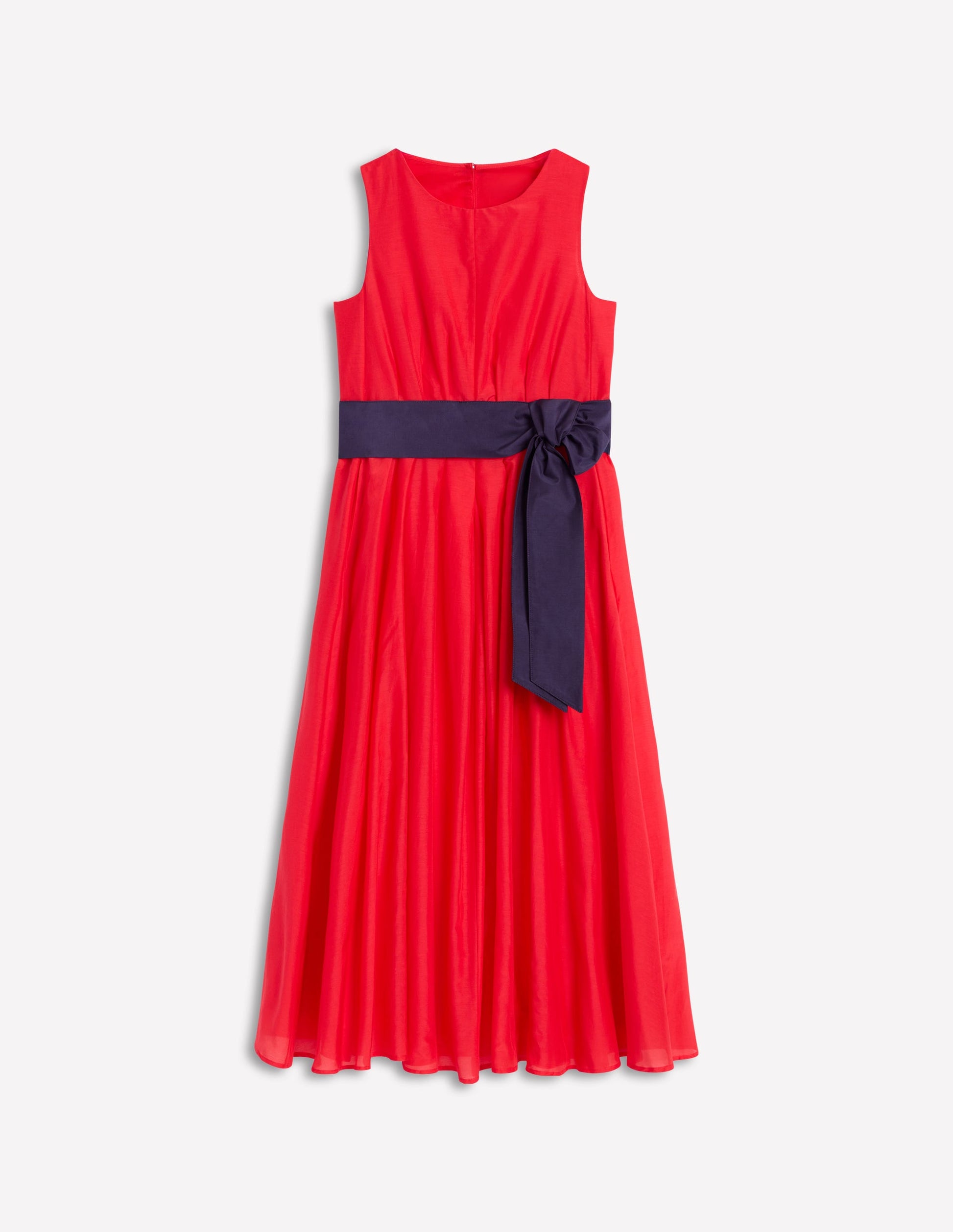 Pleated Sleeveless Dress-Poppy Red | Boden UK Pleated Sleeveless Dress-Poppy Red | Boden UK