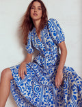 Christabel Cotton Midi Dress-Cotton Broderie