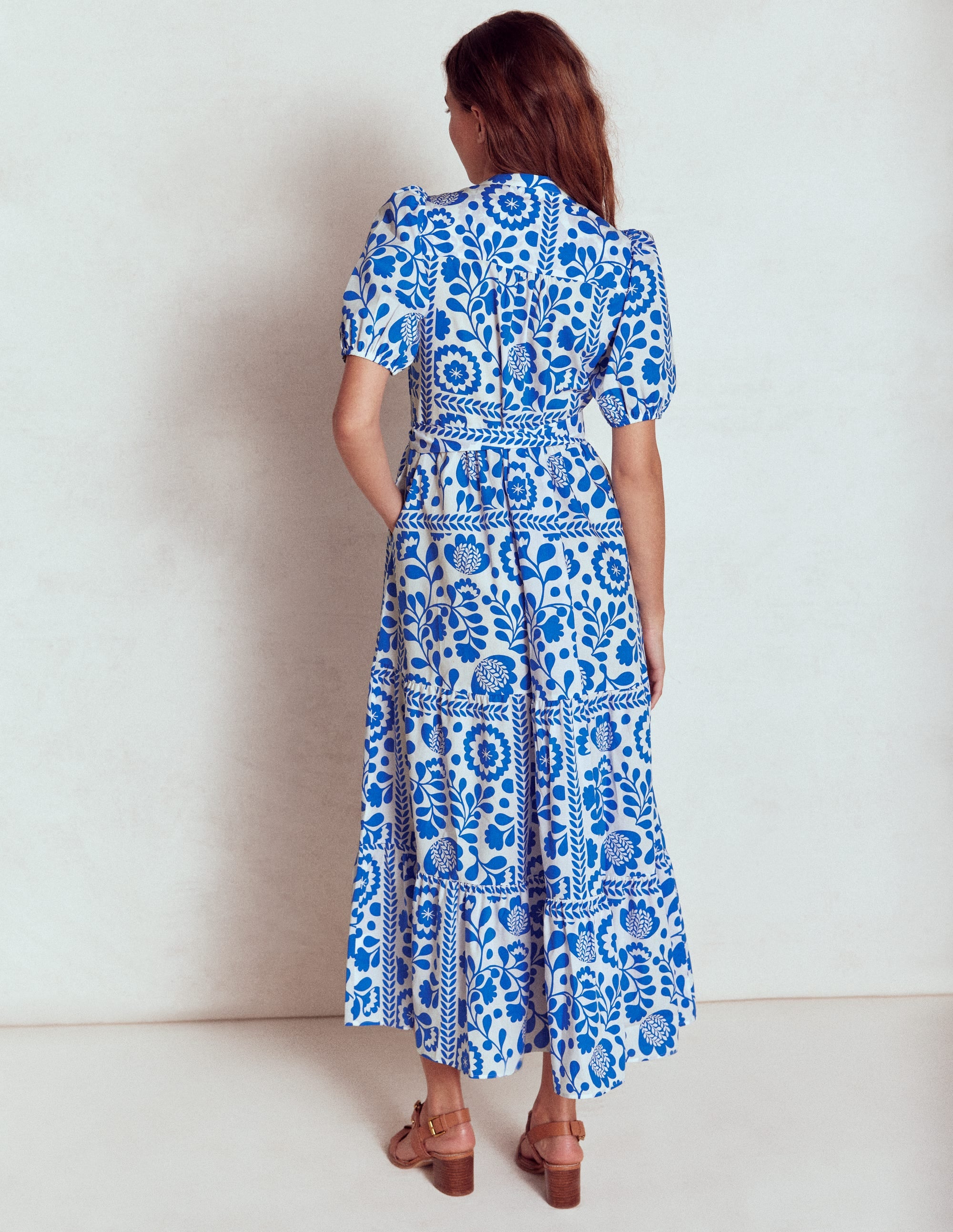 Christabel Cotton Midi Dress-Cotton Broderie - Image 3