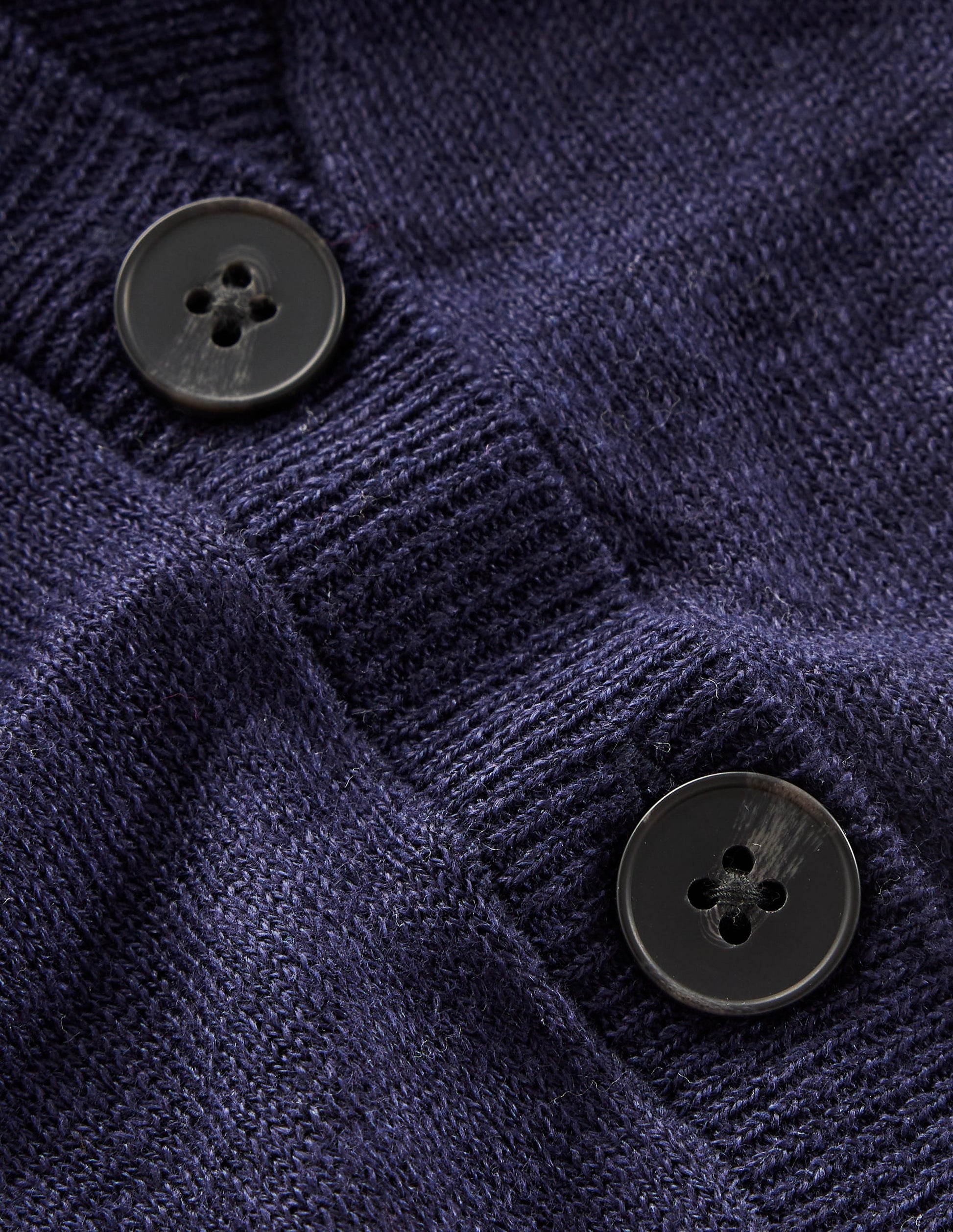 V-Neck Linen Waistcoat-Navy-6