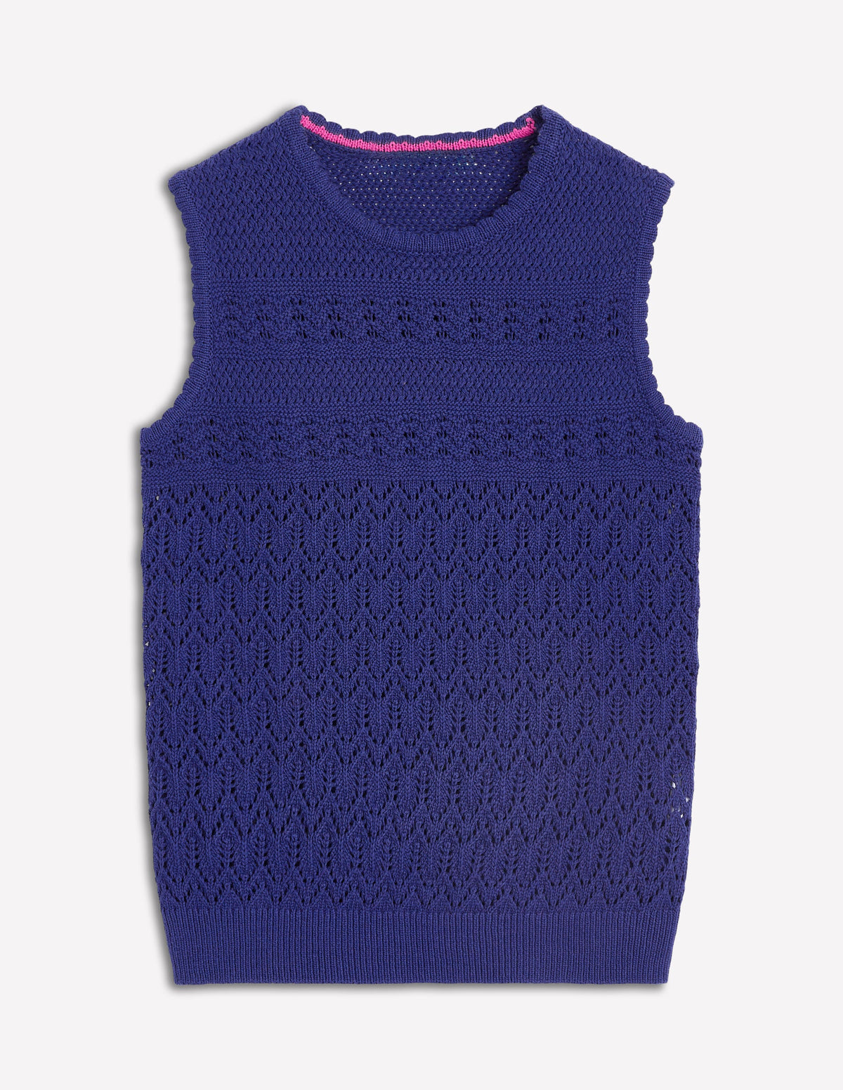 Cotton Stitch Crew Tank-Starboard Blue - Image 5
