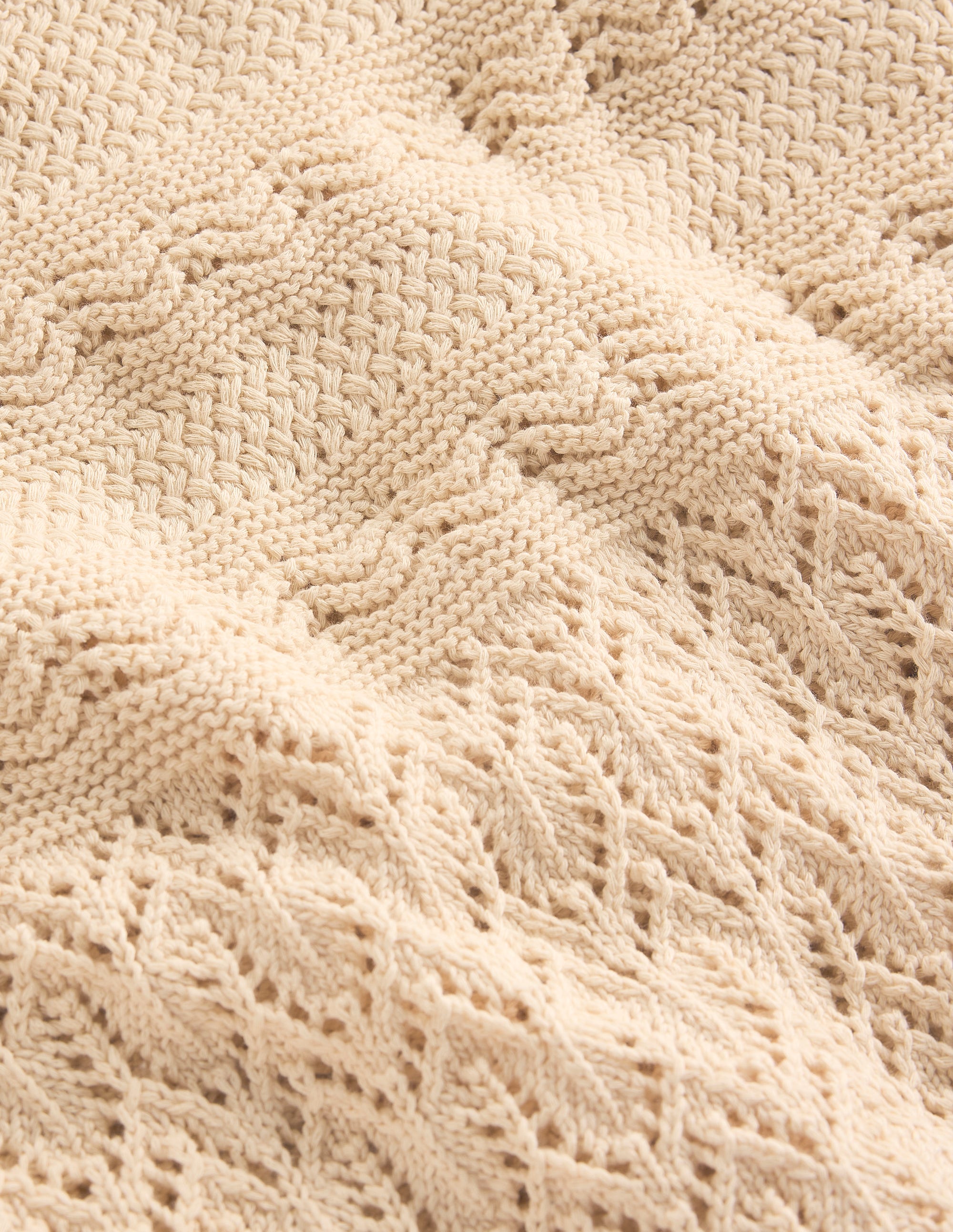 Cotton Stitch Crew Jumper-Warm Ivory - Image 6