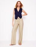 Islington Linen Trousers-Oatmeal