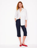 Capri Trousers-Navy