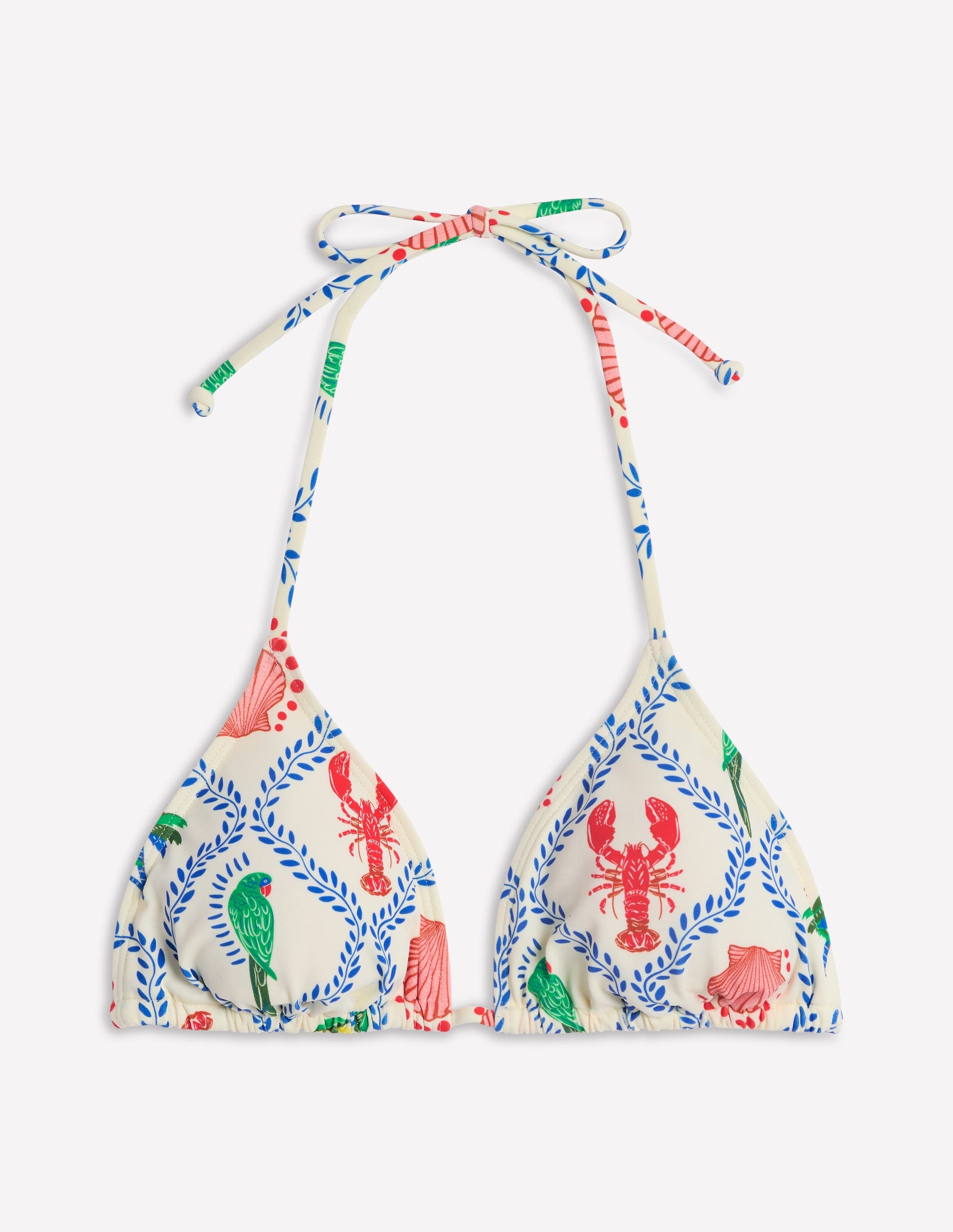 Symi String Bikini Top-Ivory, Tropical Bonanza Vine-6