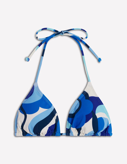 Symi String Bikini Top-Blue, Abstract Swirl-6
