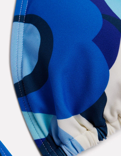 Symi String Bikini Top-Blue, Abstract Swirl-7