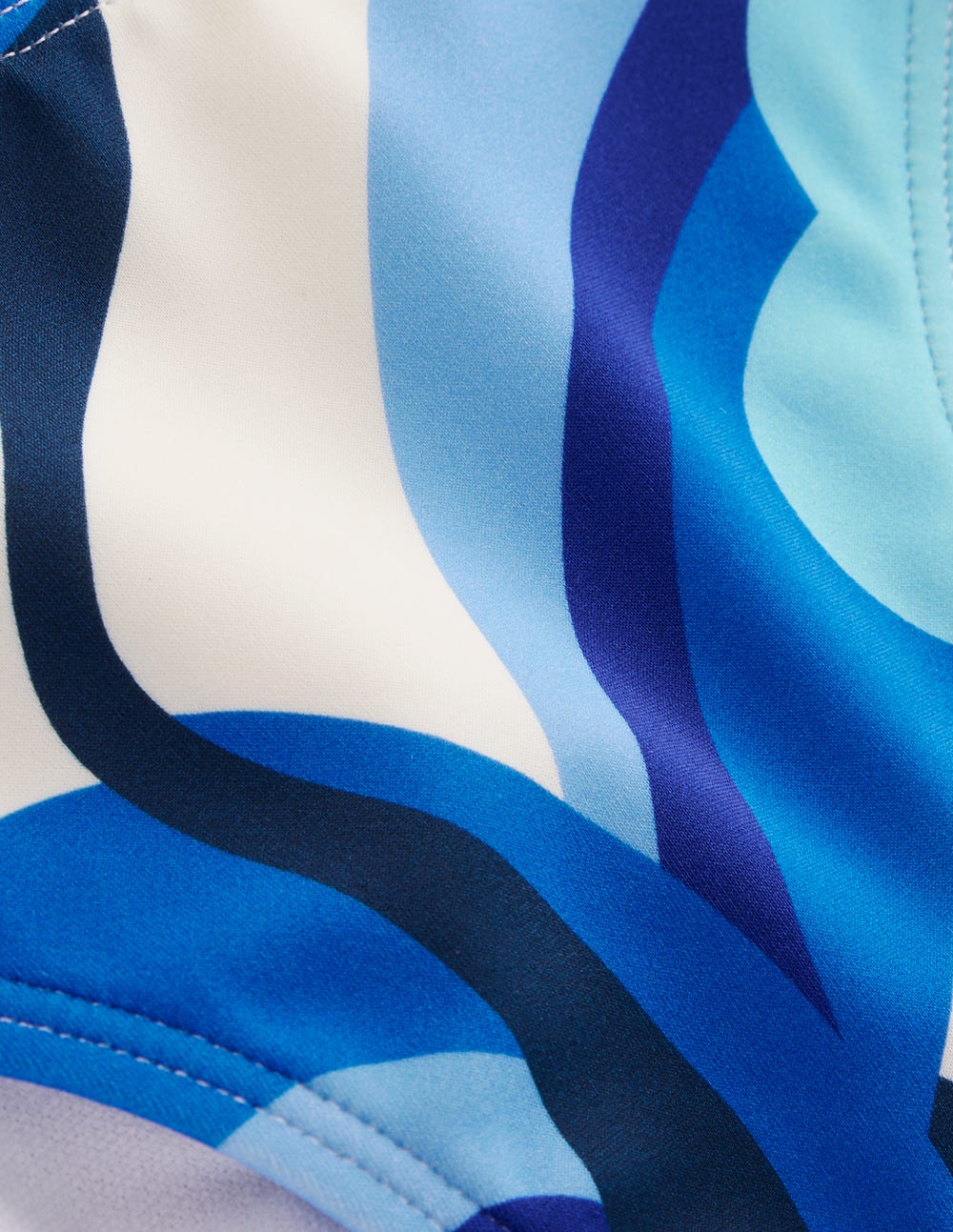 Symi String Bikini Bottoms-Blue, Abstract Swirl - Image 6