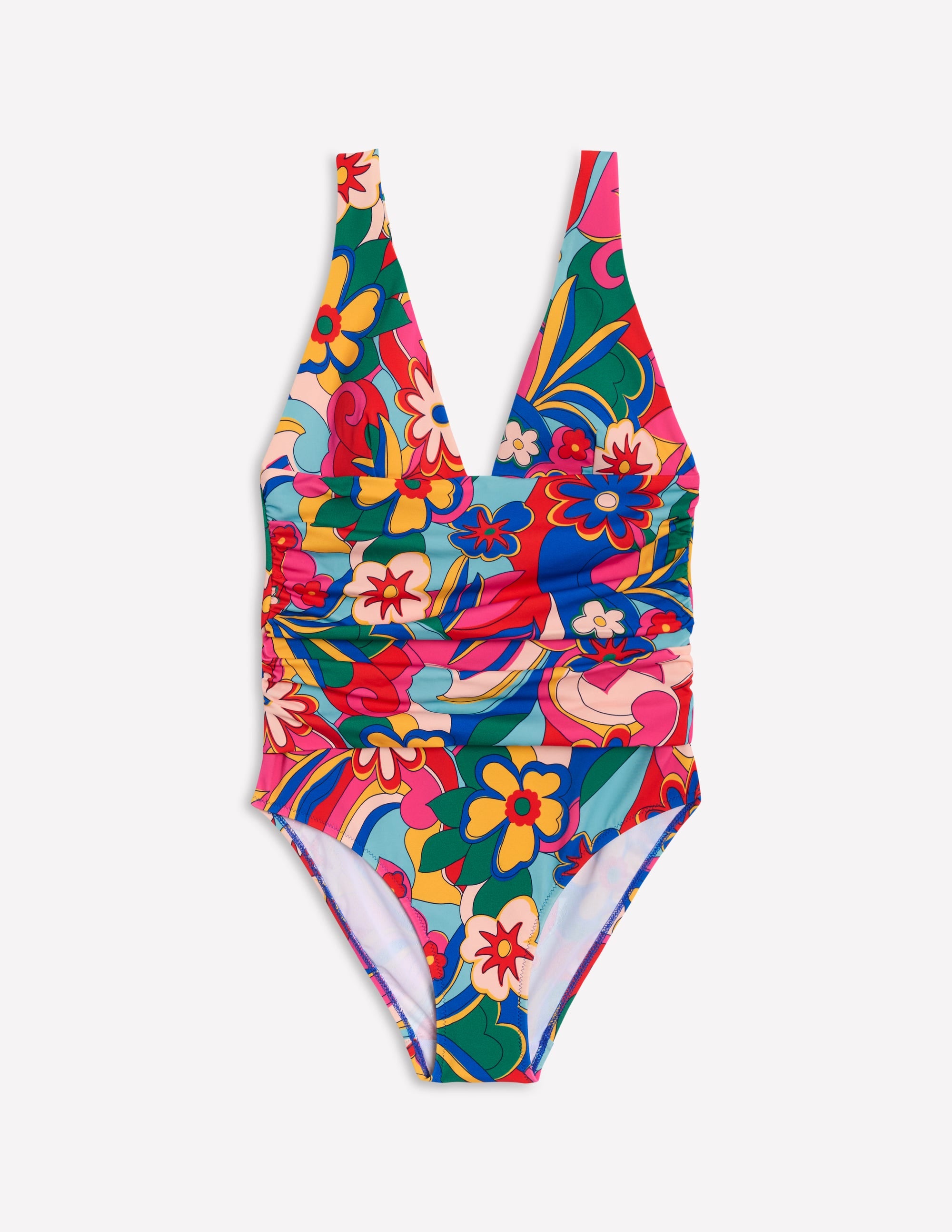 Mykonos Deep V Swimsuit-Multi, Blossomy Pop - Image 6