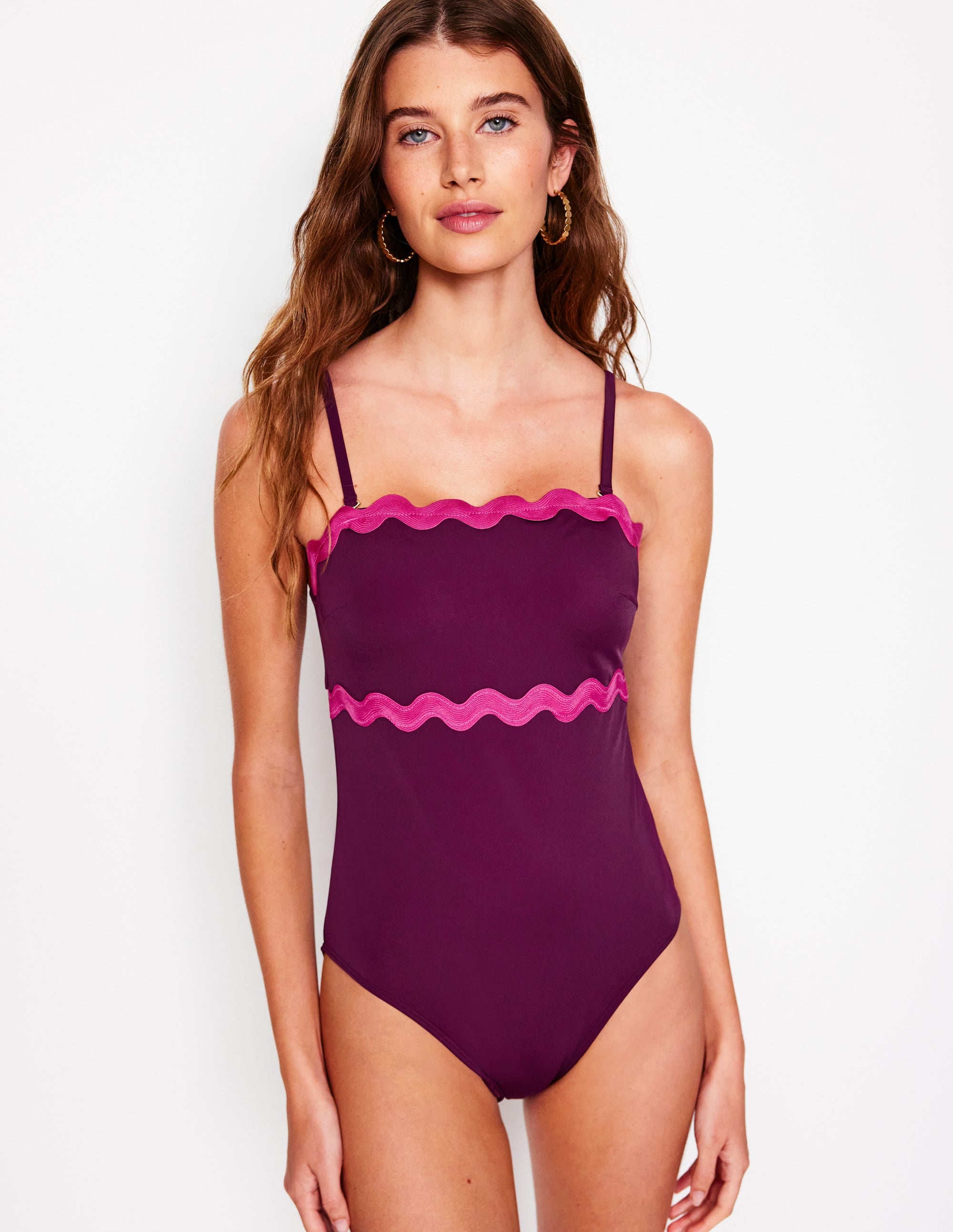 Giant Rik Rak Swimsuit-Chocberry, Jewel - Image 3
