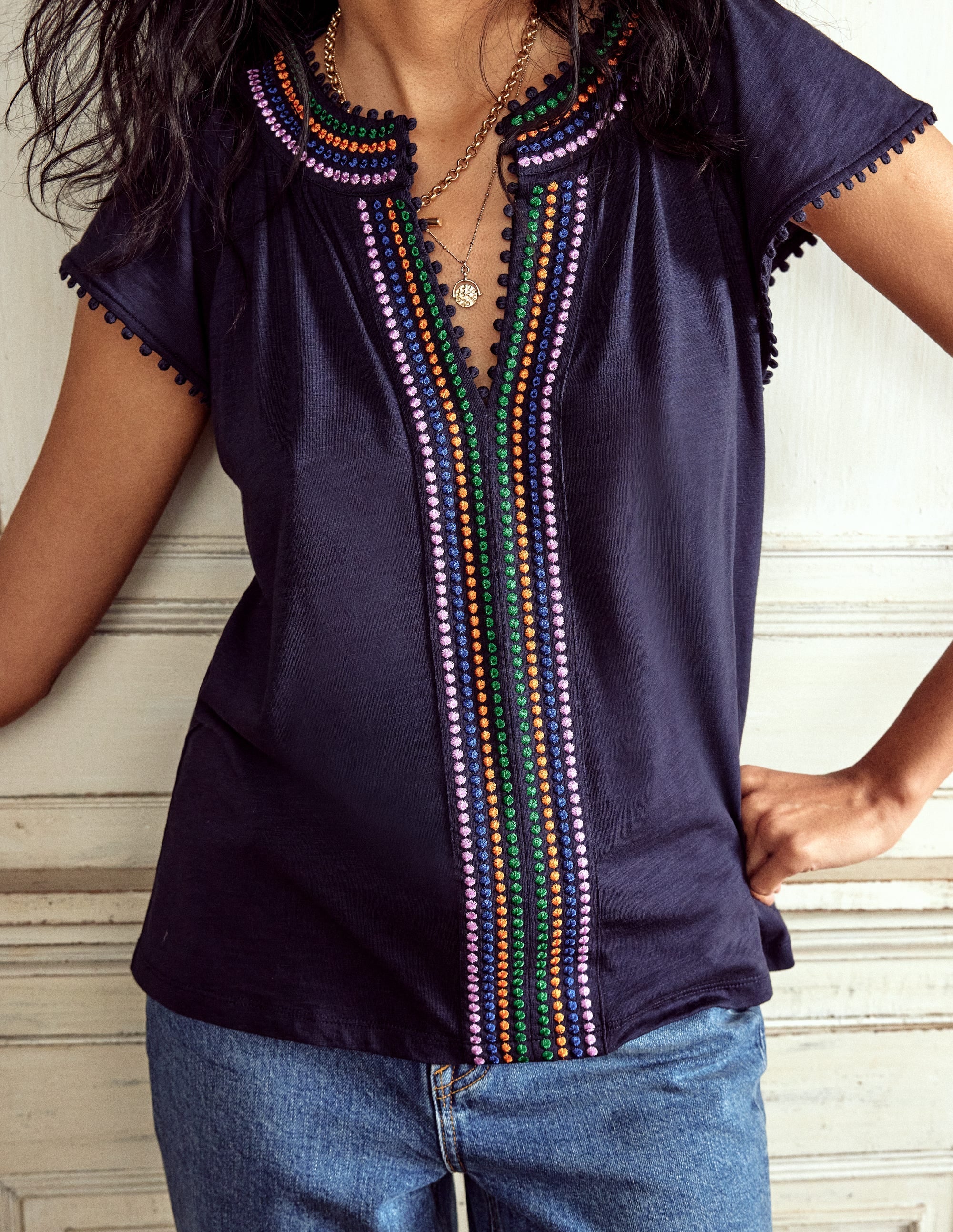 Pom Yoke Top-Navy - Image 2