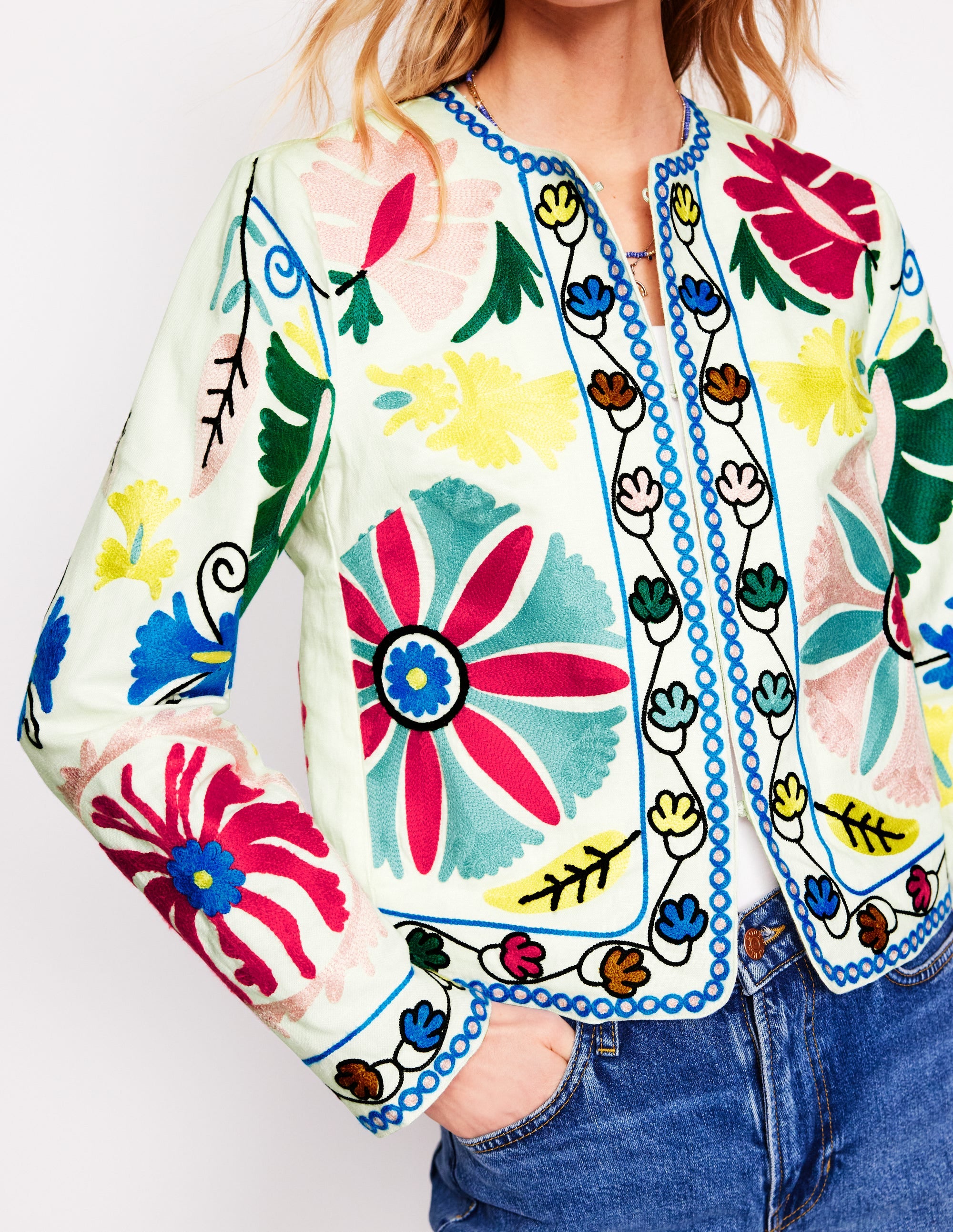Embroidered Item Jacket-Multi Embroidery - Image 2