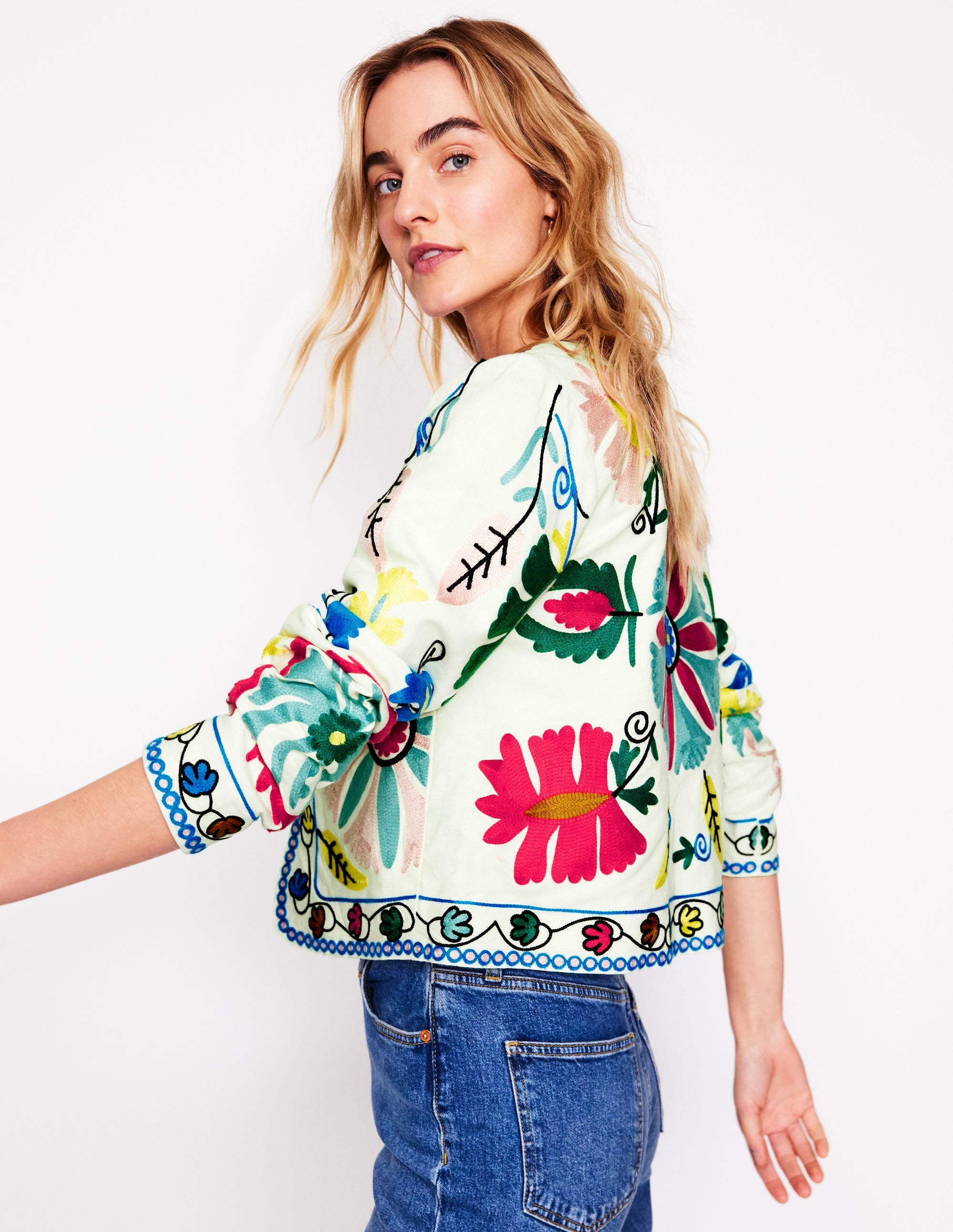 Embroidered Item Jacket-Multi Embroidery - Image 4