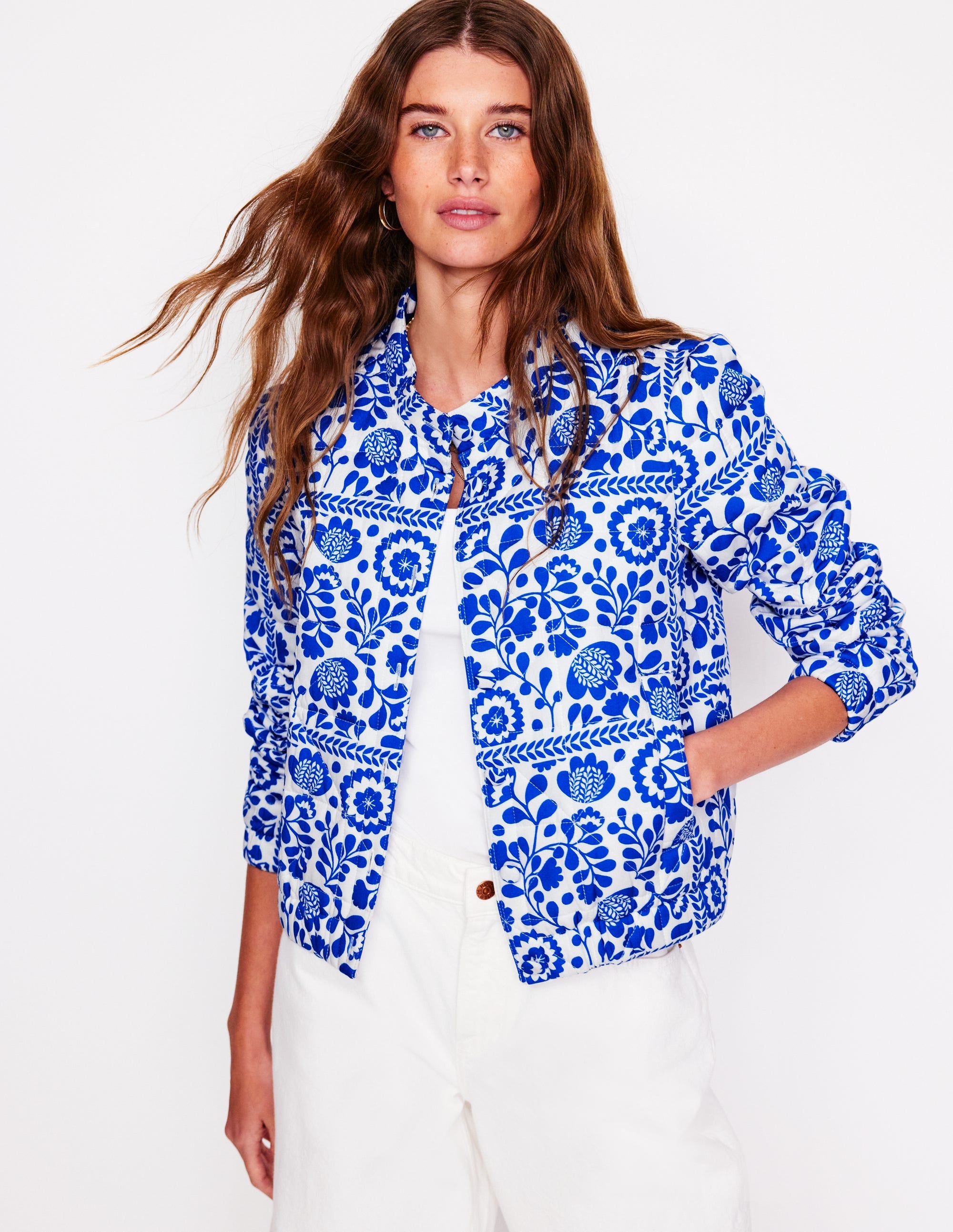 Highbury Quilted Jacket-Vine Tile - Image 1
