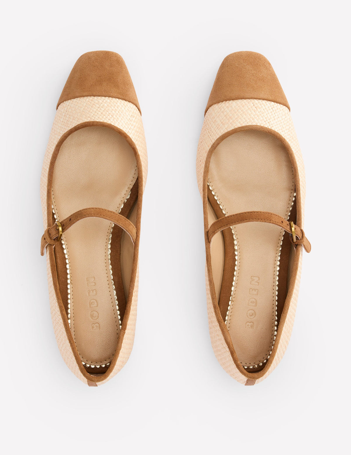 Penelope Mary Jane Flat-Natural - Image 5