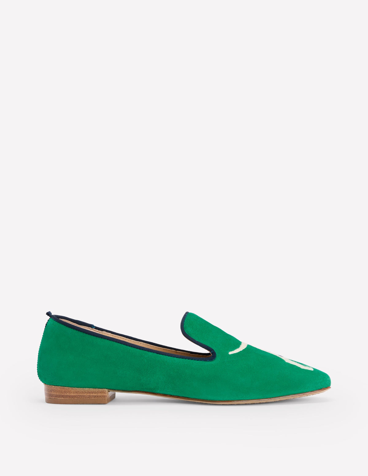 Slipper Cut Loafers-Rich Emerald, Dog - Image 1