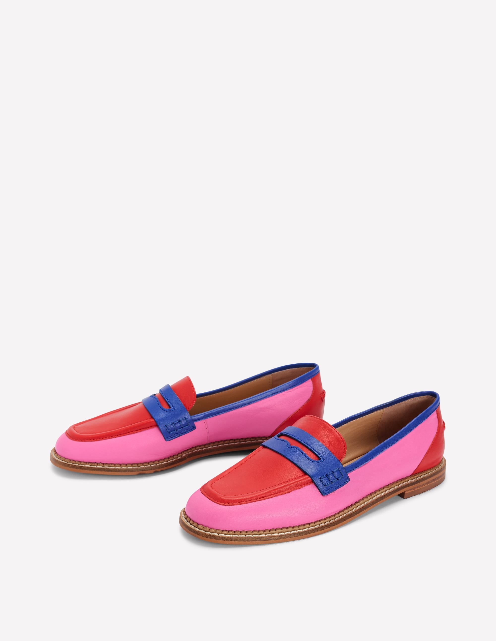 Nya Penny Loafers-Multi Colourblock - Image 3