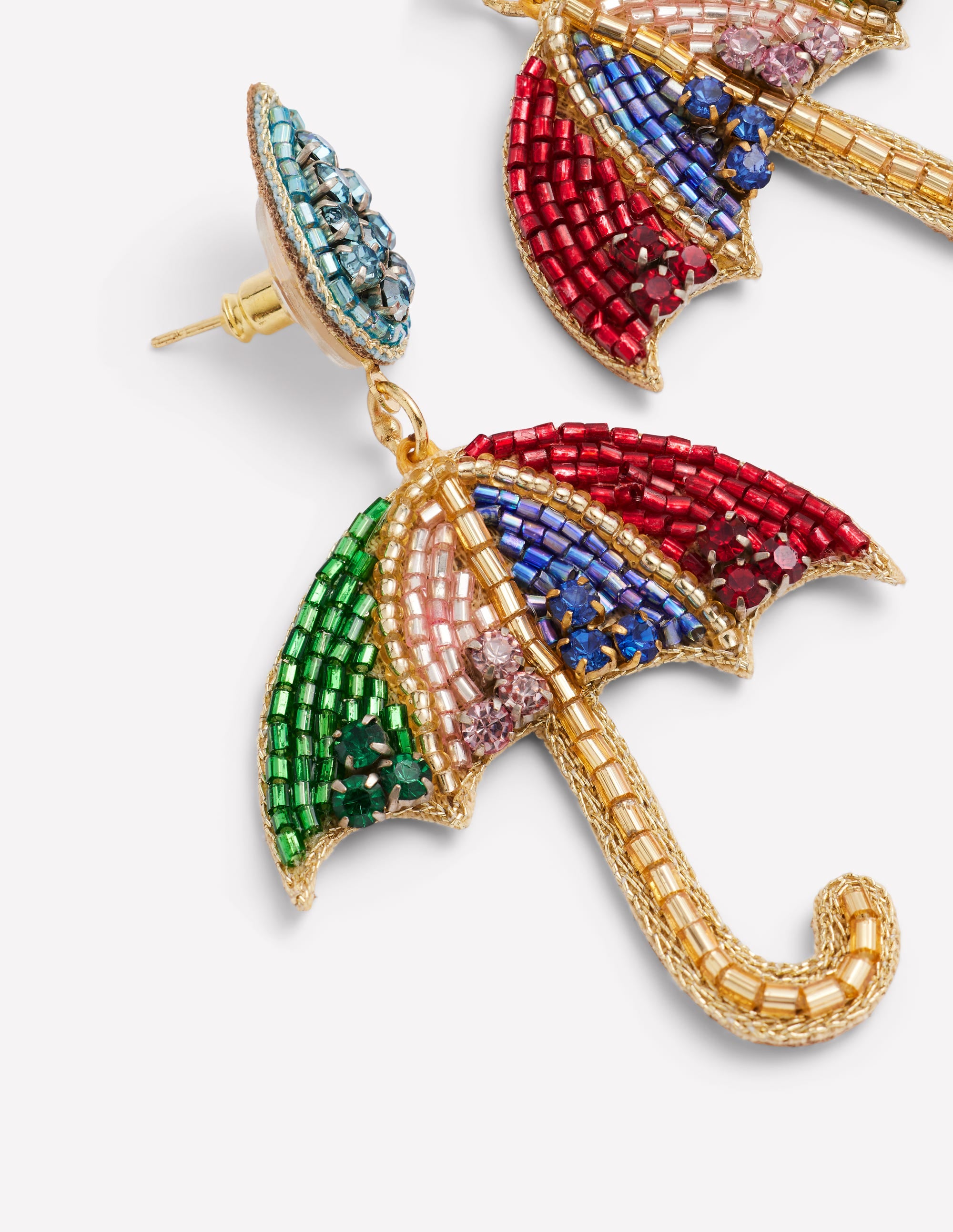 Beady Motif Earrings-Umbrella - Image 3