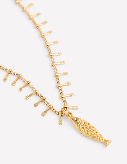 Layering Charm Necklace-Fish-3