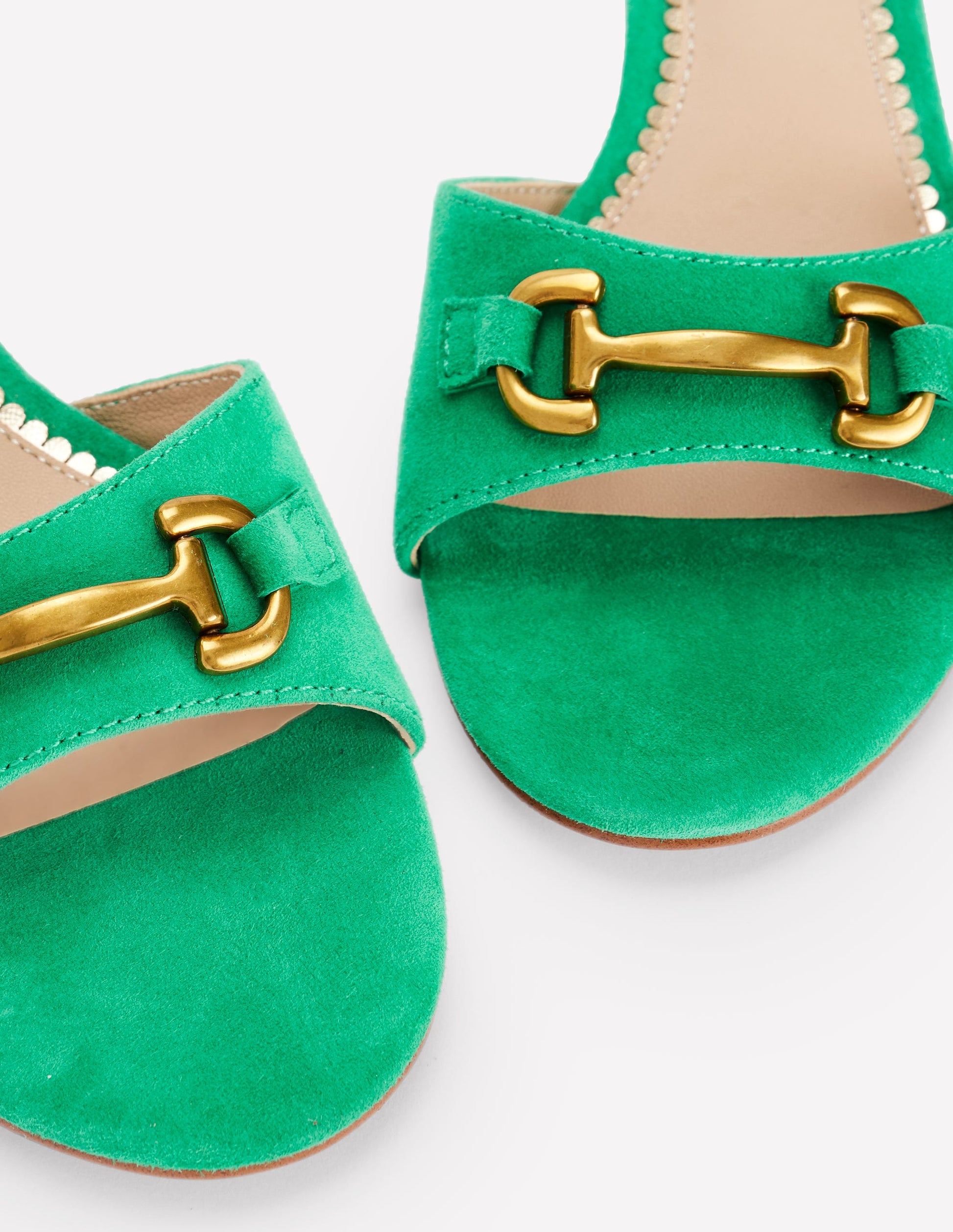 Iris Snaffle Block Heel Sandal-Rich Emerald-4