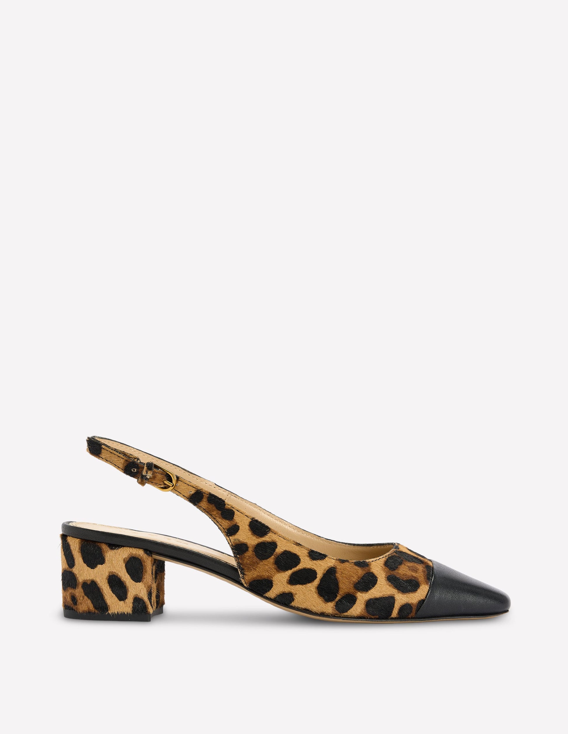 Slingback Leopard Print Shoes Heels Ailsa Block Heel Slingbacks