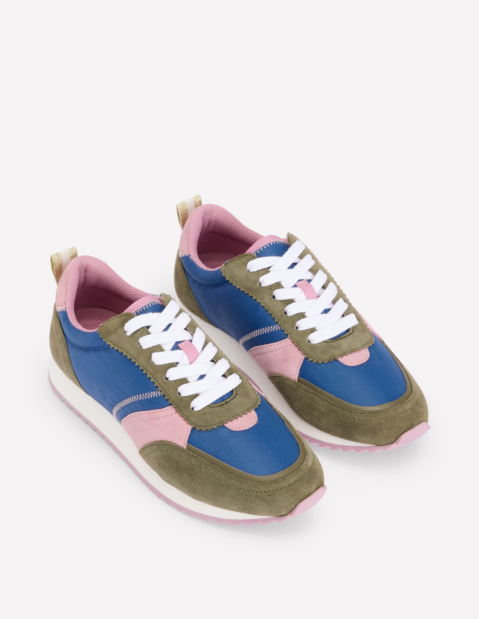 Runner Trainers-Blue Colourblock - Image 3