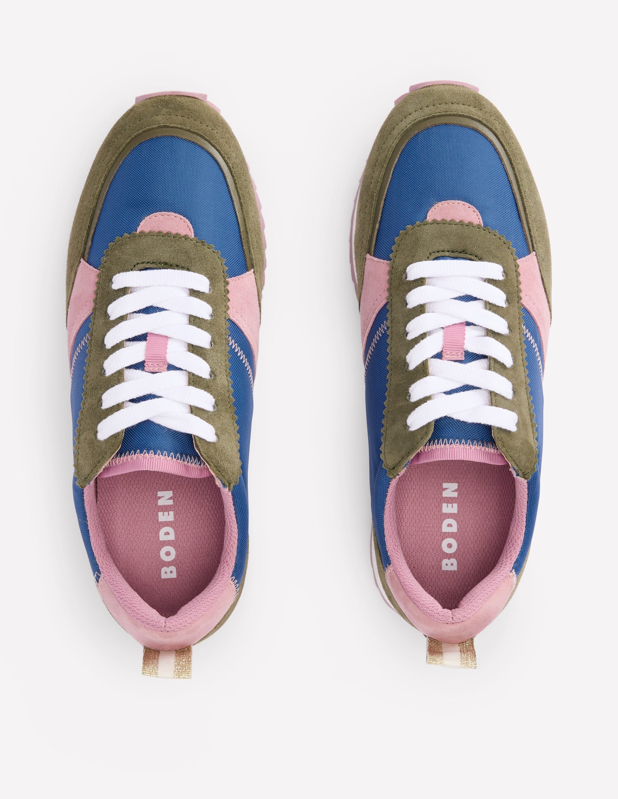 Runner Trainers-Blue Colourblock - Image 5