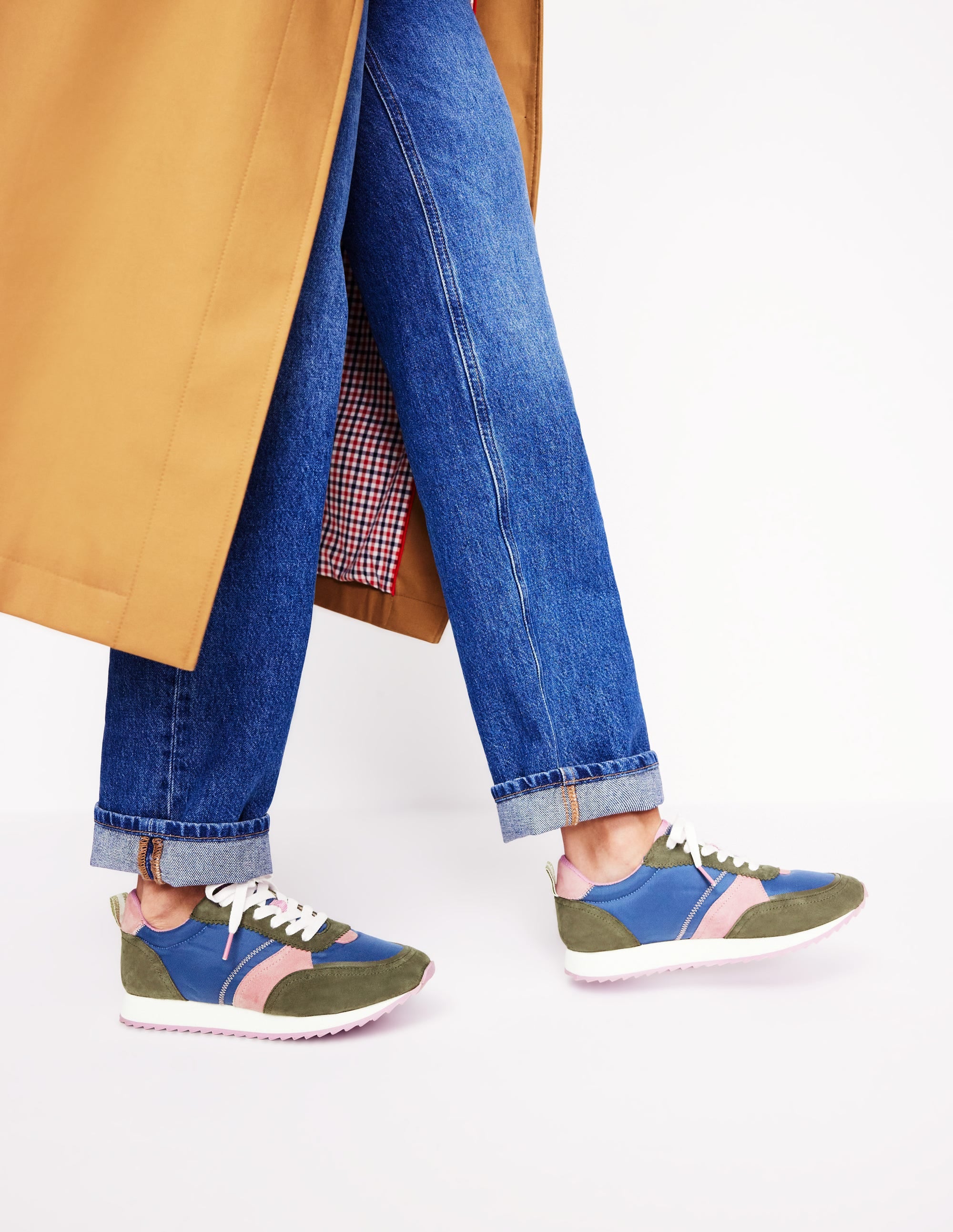 Runner Trainers-Blue Colourblock - Image 2