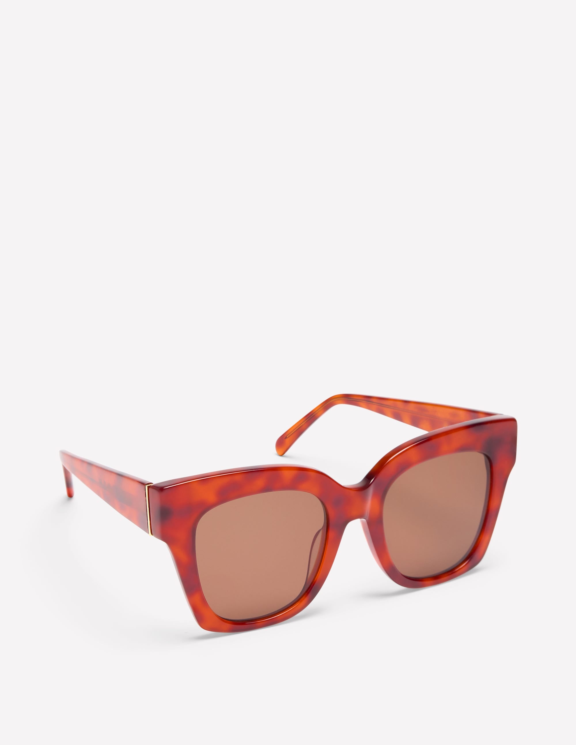Oversized Tort Sunglasses-Marmalade Tort - Image 3
